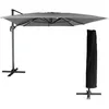 Image de Parasol DÃ©portÃ© Molokai Rectangulaire 3x4m Gris + Housse