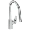 Image de Ideal Standard - Robinet cuisine IDEAL STANDARD Blue Start douchette extractible  - Rose