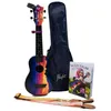 Image de Flight Travel Series Tus-Ee Sunset Pack Elise Ecklund Signature UkulÃ©lÃ© Soprano Avec Gigbag Et Accessoires