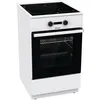 Image de Hisense HEIT5A40WG four et cuisiniÃ¨re Electrique Plaque avec zone Ã  induction Noir et Blanc