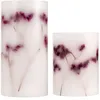 Image de Pauleen 2 Bougies Shiny Bloom Candle 4lm 2800k Pile Minuterie Cire Bl/Mauve
