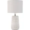 Image de Pauleen Lampe Ã Poser Pretty Purity Max20w E14 Tissu/BÃ©ton Blanc/Gris 230v