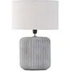 Image de Pauleen Lampe Ã Poser Pure Shine Max20w E14 Tissu/CÃ©ramique Gris/Blanc 230v