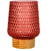 Image de Pauleen Lampe Ã Poser Rose Glamour E27 30lm 2700k Pile Min Verre/Bois Rose