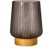 Image de Pauleen Lampe Ã Poser Fancy Glamour E27 40lm 2700k Pile Min Verre/Bois Taupe