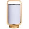 Image de Pauleen Lamp Ã Poser Woody Charm Max20w E27 H32cm Bois/Tissu Bois/Blanc 230v