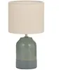 Image de Pauleen Lampe Ã Poser Sandy Glow Max20w E14 H33cm Tissu/CÃ©ramiq Beige/Vert 230v