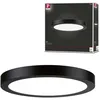 Image de Panneau Led Abia D.300mm 22w 3200lm 4000k Plastique Noir 230v