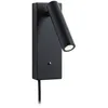 Image de Applique Led 3-Step-Dim Hulda Usb C 3000k 130lm 230v 2,5w Gradable Noir Mat