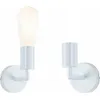 Image de Sdb Applique Ravi E27 Max60w D80x125mm MÃ©tal Blanc Ip44 230v Sans Ampoule