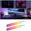 Image de Kit Lightbar 2x30cm Dynamic Rainbow Rgb 2x0,6w 230/5v Dc Nr Alu Syn