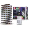 Image de Strip Led IntÃ©grÃ© Dimmable Autocollant Dynamic Rainbow Rgb Paulmann 6 5w Blanc Mat L.3m X H.0 2 X P.0 2cm