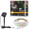 Image de Strip Led Solaire 3m Incl. Capteur CrÃ©pusculaire Et Batterie 3m RevÃªtue Ip44 0,3w 16 Leds/M Rgb