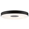 Image de Plafonnier Led 3-Step-Dim Pane 2700k 1600lm 230v 23w Gradable Noir, Gris