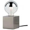 Image de Lampe Ã Poser Kura - 20w - E27 - Sans Ampoule - Dimmable - Acier BrossÃ©