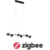 Image de Luminaire En Suspension Led Smart Home Zigbee 3.0 Pane 2700k 6x450lm 6x6w Noir Gradable