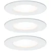 Image de Paulmann 3 Spots Nova Rond, Ip44, Dimmable, Blanc