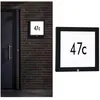 Image de Pan Ext 230v 40*40cm NÂ° Maison Ip44 10w 1200lm DÃ©tect Mouv Anthracite