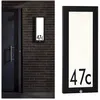 Image de Panneau Ext 230v 20*60cm NÂ° Maison Ip44 10w 800lm DÃ©tect Mouv Anthracite