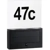 Image de NumÃ©ro De Maison ExtÃ©rieur Solaire Neda Ip44 3000k Pir Anthracite