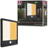 Image de Ext 230v Pann Led Lamina CarrÃ© 14,5w 1900lm Tunwarm Pir Ip44 Bord Mer Noir