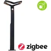 Image de Borne Lumineuse Led Smart Home Zigbee 3.0 Alara DÃ©tecteur De Mouvement CrÃ©pusculaire (Ir) Favorable Aux Insectes Ip44 CarrÃ© 665mm 2200 - 3300k 10w 450lm 230v Anthracite MÃ©tal