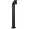 Image de Borne Lumineuse Led Cuff DÃ©tecteur De Mouvement CrÃ©pusculaire (Ir) Ip44 782mm 3000k 10w 700lm 230v 70Â° Anthracite Aluminium