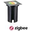 Image de EncastrÃ© De Sol Led Smart Home Zigbee 3.0 Floor Ip67 CarrÃ© 110x148 Mm Rgbw+ 4,9w 300lm 230v 120Â° Acier BrossÃ© Aluminium