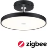 Image de Plafonnier Led Smart Home Zigbee 3.0 Hildor 2700k 2000lm 230v 25w Gradable Noir Mat#Chrome