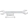 Image de Hazet ClÃ© Ã  fourche double - Profil Ã  6 pans extÃ©rieurs - Taille: 20 x 22 - Longueur totale: 238.9 mm - 450N-20X22