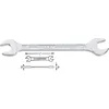 Image de Hazet ClÃ© Ã  fourche double - Profil Ã  6 pans extÃ©rieurs - Taille: 21 x 22 - Longueur totale: 238 mm - 450N-21X22