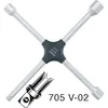 Image de Hazet ClÃ© en croix - Profil Ã  6 pans extÃ©rieurs - Longueur totale: 380 mm - 705V-02