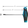 Image de Hazet Tournevis - Profil TORX intÃ©rieur - Taille: T 10 - Longueur totale: 126 mm - 828-T10