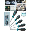 Image de Hazet Jeu de tournevis HEXAnamic - Profil Ã  fente, Profil Phillips PH - Nombre d'outils: 5 - 802/5