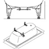 Image de Kaldewei 581470000000 Allround 5030 Pieds de baignoire anti-bruit