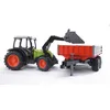 Image de Bruder Tracteur Claas Nectis 267f Avec Remorque