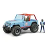 Image de Bruder Jeep Cross Country Racer Bleue Avec Conducteur
