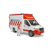 Image de BRUDER VÃ©hicule Ambulance Mercedes Benz Sprinter avec conducteur et module son et lumiÃ¨re