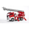 Image de Bruder Camion de Pompier Man avec Ã©chelle, pompe Ã  eau et module son et lumiÃ¨re