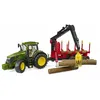 Image de Bruder Tracteur John Deere 7r 350 Avec Remorque ArriÃ¨re Et 4 ClÃ©s