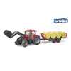 Image de Agriculture Tracteur Case Ih Optum 300 Cvx Fourche Et Remorque Ã Balles