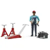 Image de Bruder Set MÃ©canicien BWorld avec figurine et accessoires