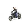 Image de Bruder Moto Scrambler Ducati Cafe Racer Noire Et DorÃ©e, Avec Motard