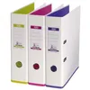 Image de Classeurs Ã Levier Mycolour - Dos 80 Mm - Coloris Blanc - Lot De 10