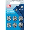 Image de Bouton-pression à coudre 15 mm Argent 3 pcs