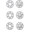 Image de Bouton-pression à coudre 15 mm Transparent 6 pcs