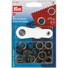 Image de  illets et rondelles Laiton 11 mm 15 pcs Laiton antique + Outil de pose