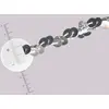 Image de Galon à paillettes - 15 mm - Argent