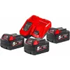 Image de Pack Ãnergie M18NRG-503 MILWAUKEE 4933451423 18V 5,0Ah Red Lithium + 1 batterie M12 2Ah OFFERTE