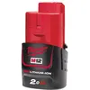 Image de Batterie MILWAUKEE M12 B2 M12 Red Lithium 2.0 Ah